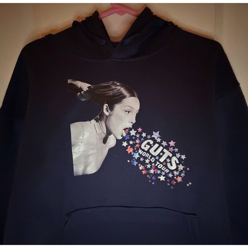 Olivia Rodrigo Guts World Tour Hoodie Sweatshirt Sz Women's Small Fan Made